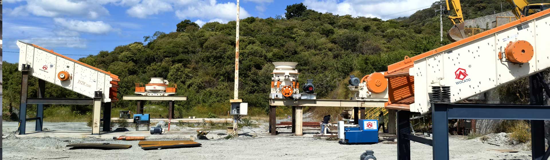 250–300 TPH Limestone Stationary Crushing Plant in West Africa