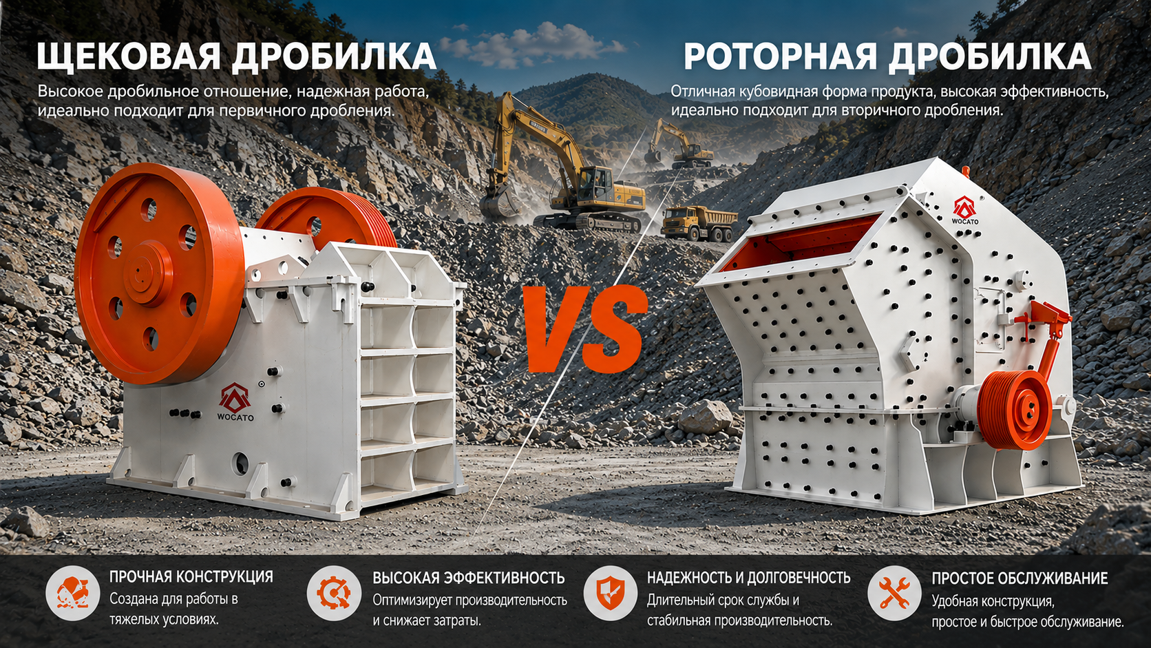 Щековая дробилка против ударной дробилки: какая дробилка лучше для вашего проекта?