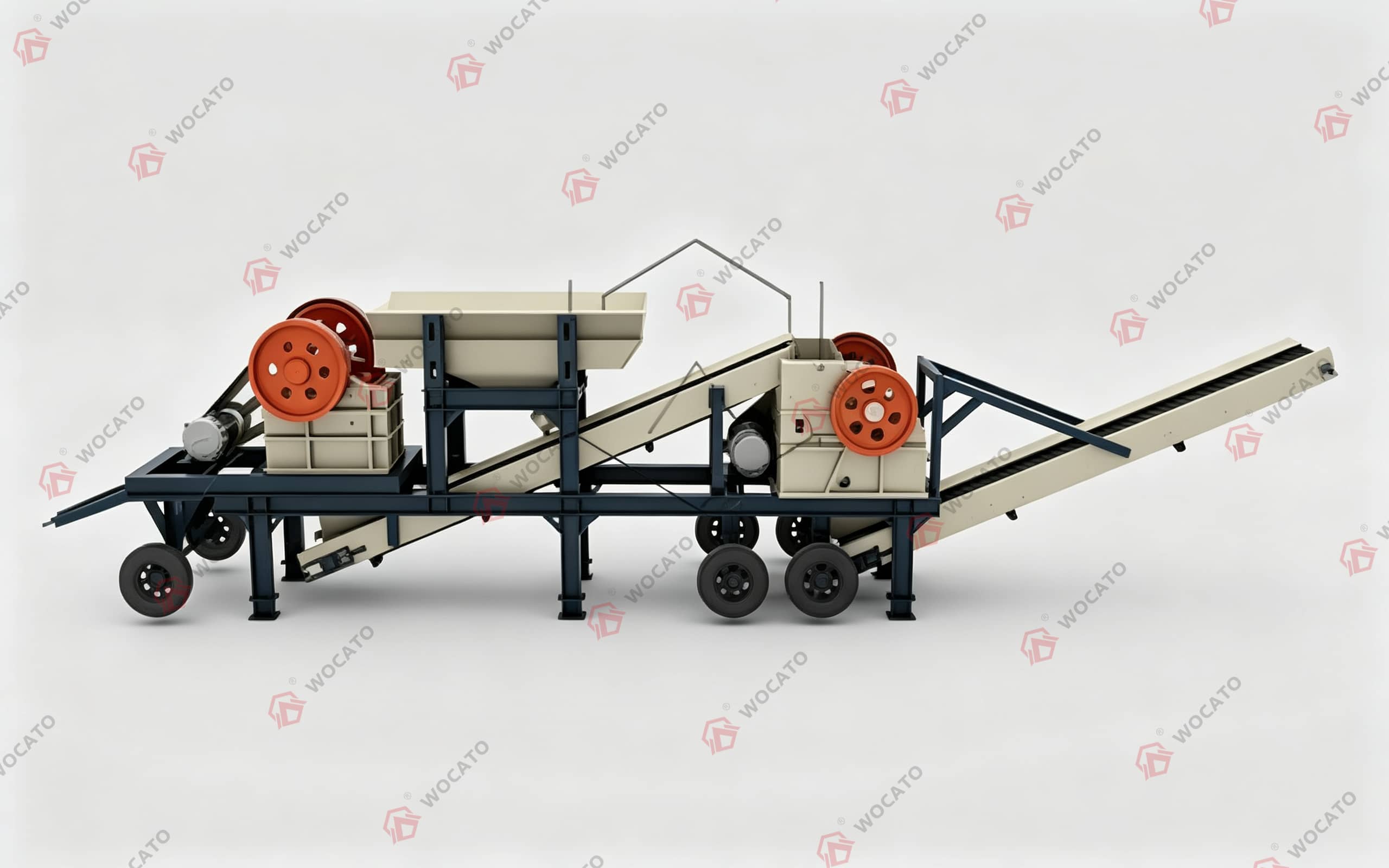 30-50T/H Mobile Wheeled Crushing Plant