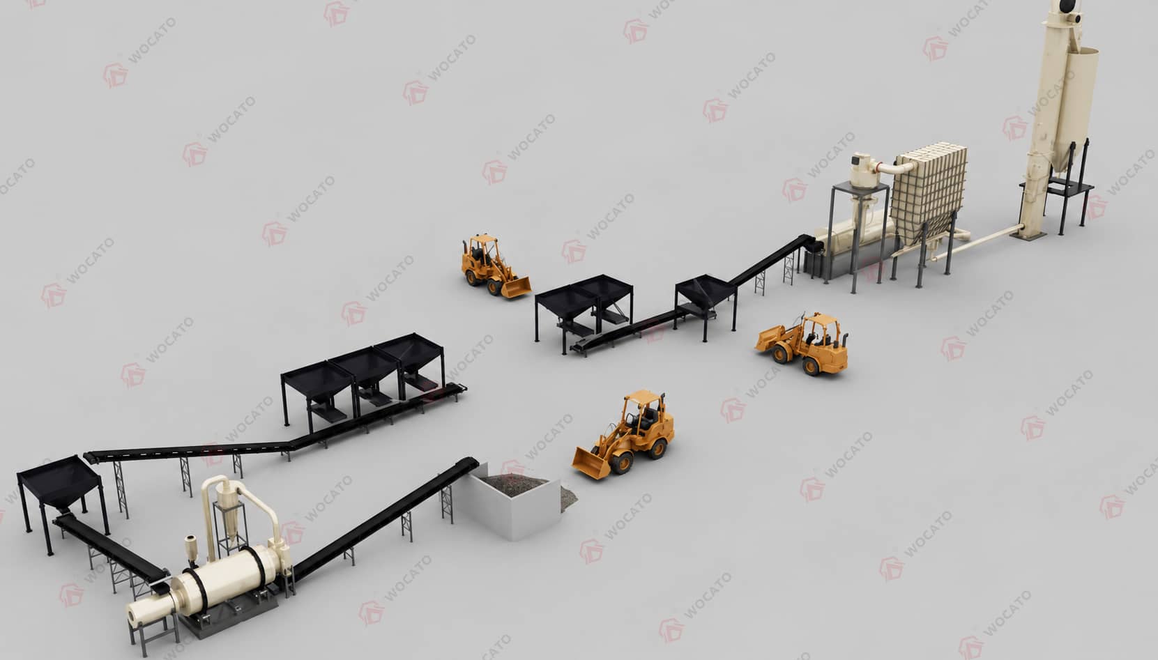 40-80T/H Drying & Grinding Plant Solution