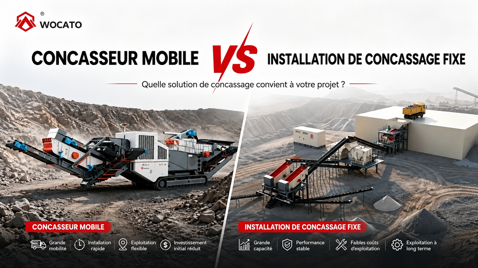 Concasseur Mobile ou Installation de Concassage Fixe : Quelle Solution Choisir pour Votre Projet ?