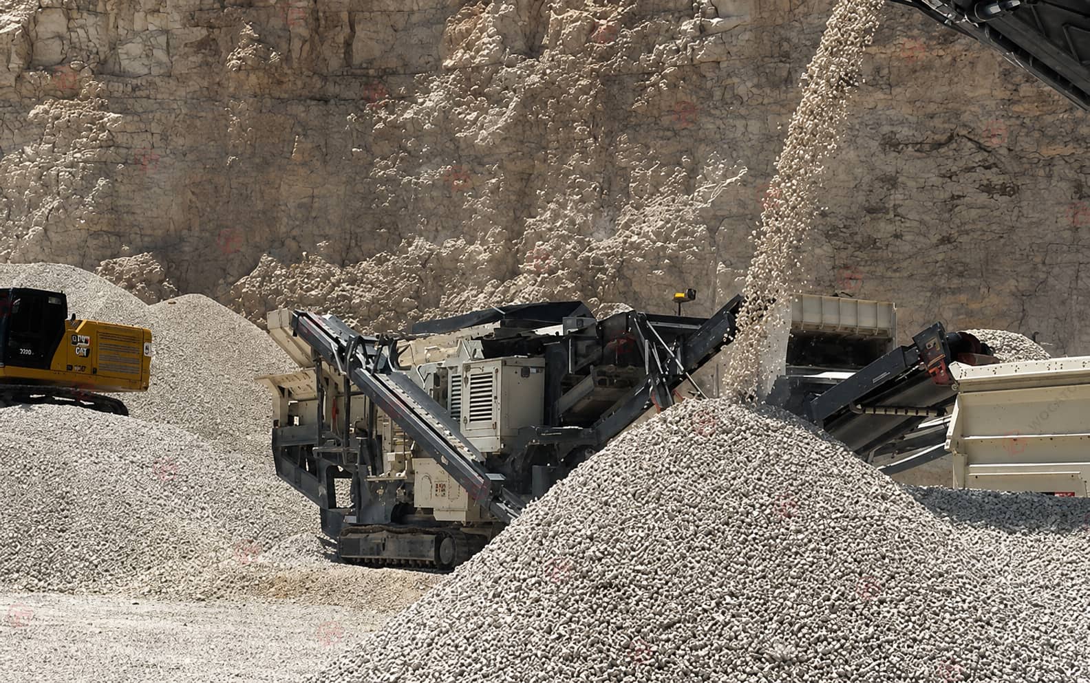 Concasseur à Percussion sur Chenilles 200 t/h pour Calcaire Fonctionnant au Mexique-TF150