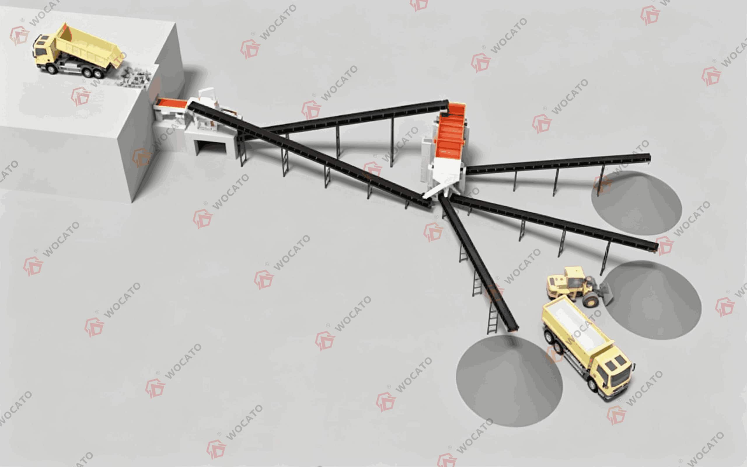80-150T/H  Soft Rock Crushing Plant 
