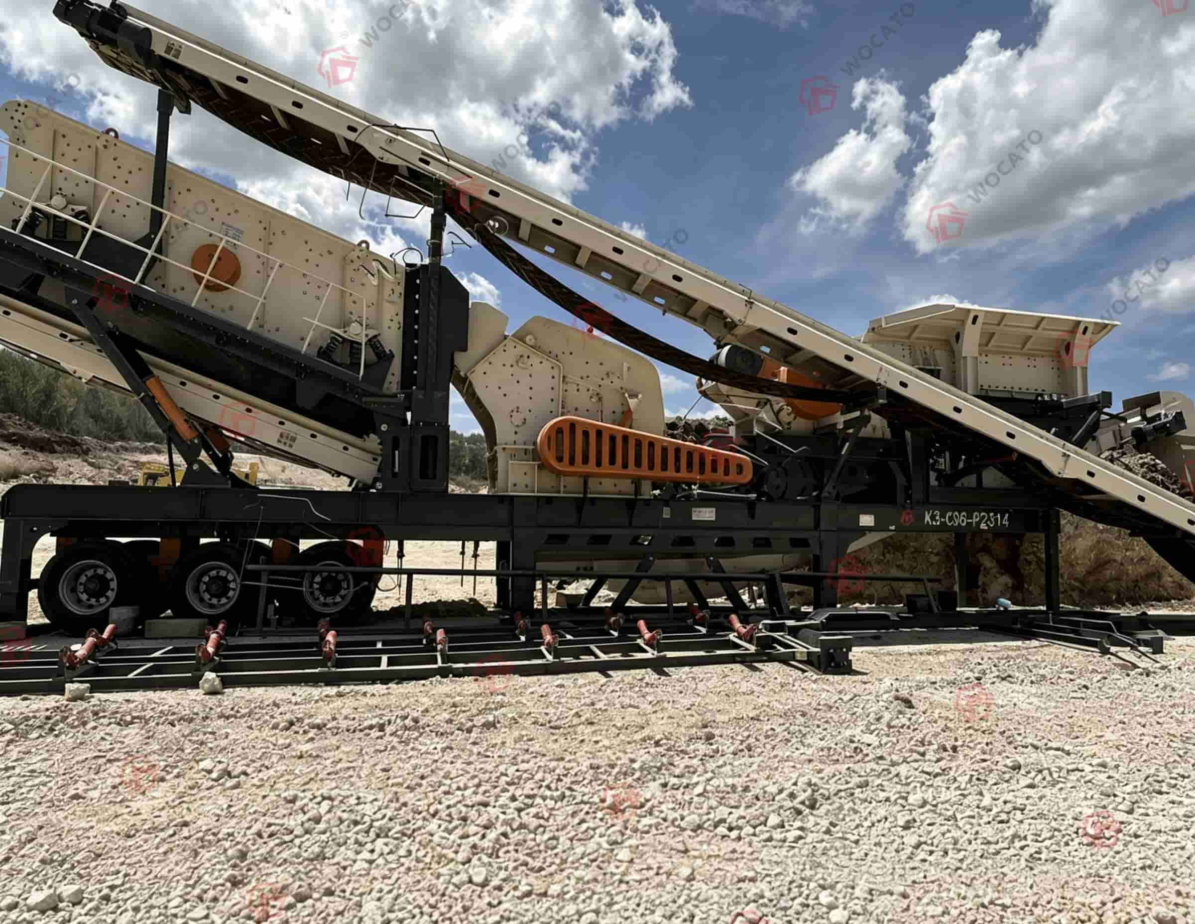 80-120TPH River Pebbles Mobile Crushing Plant in Pakistan-K3-C96-PFV1214-4C Mobile Crusher + Cummins Generator Solving Off-Grid Quarry Challenges
