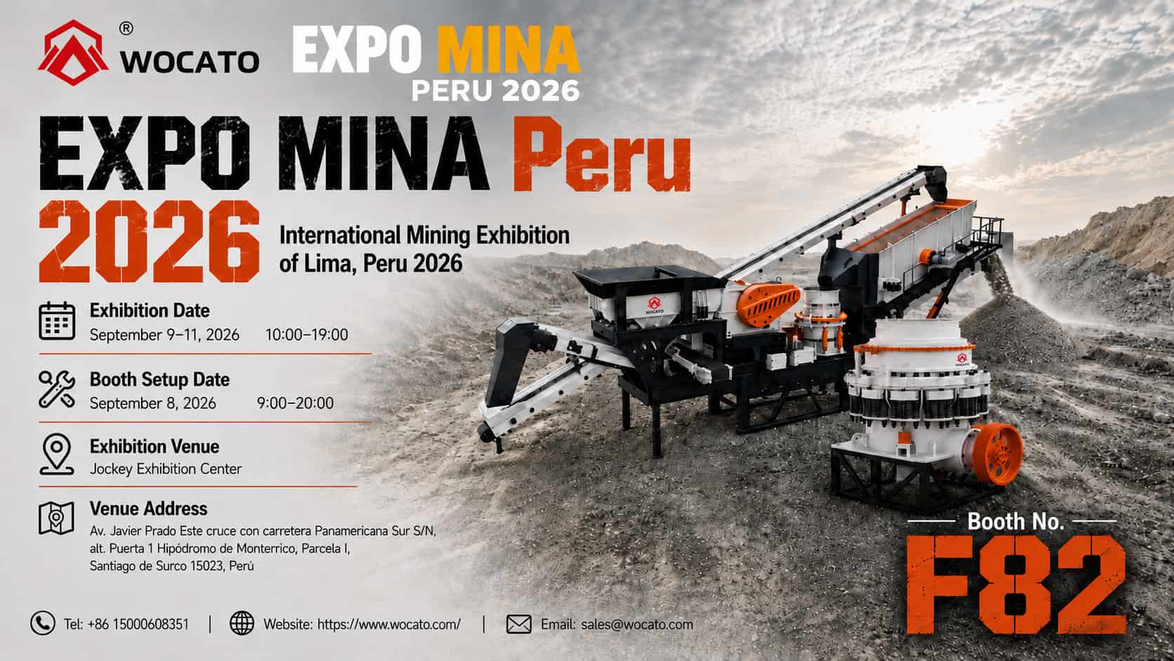 WOCATO Machinery to Participate in Expo MINA Peru 2026