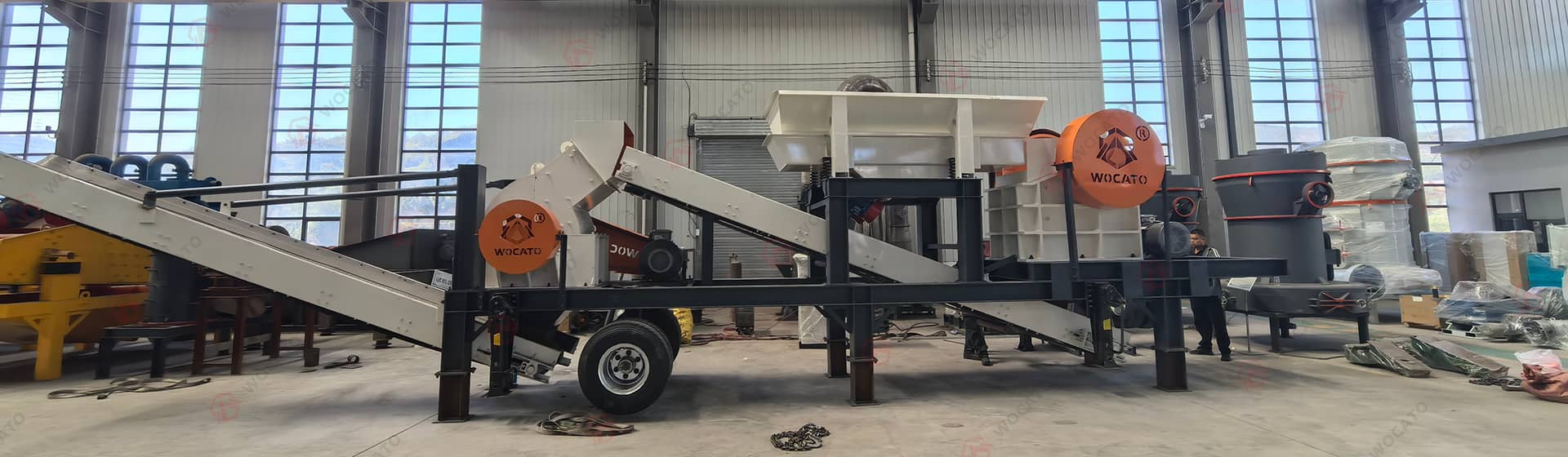 30-50TPH Granite Crushing Plant in Nigeria - Wheel-Mounted Jaw & Hammer Crushing Plant PE+PC Series